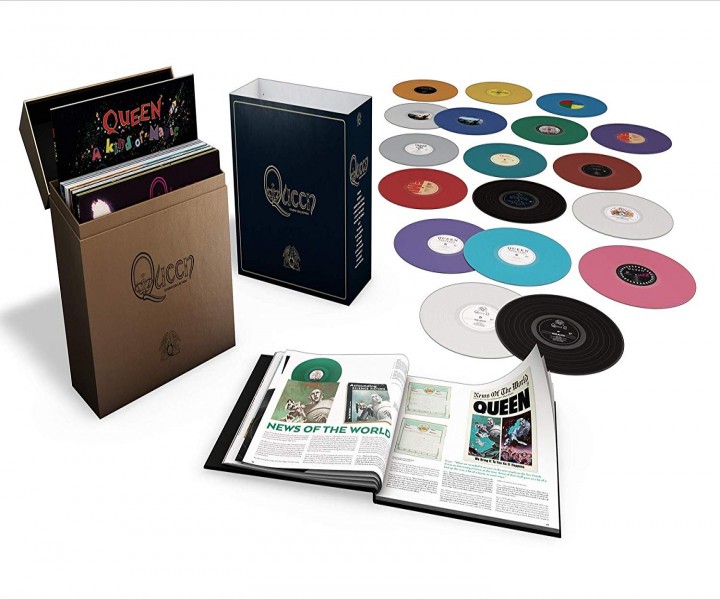 Queen: Complete Studio Album Collection 15 LP Boxset, COLOURED Vinyl ...